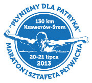 Logo akcji Płyniemy dla Patryka 2013 r.